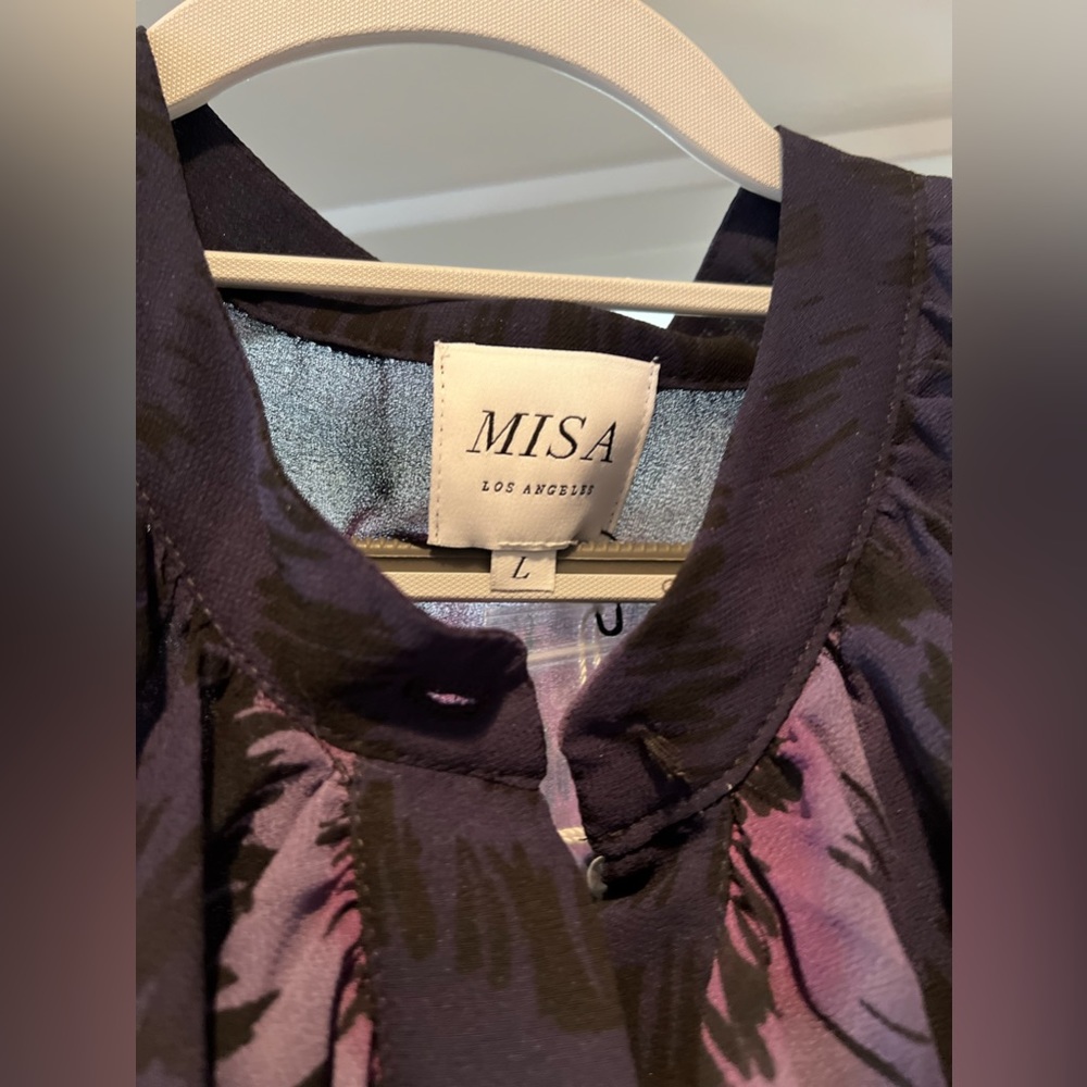 MISA Los Angeles // GORGEOUS Floral Maxi Dress Pink/Purple - Picture 2 of 5